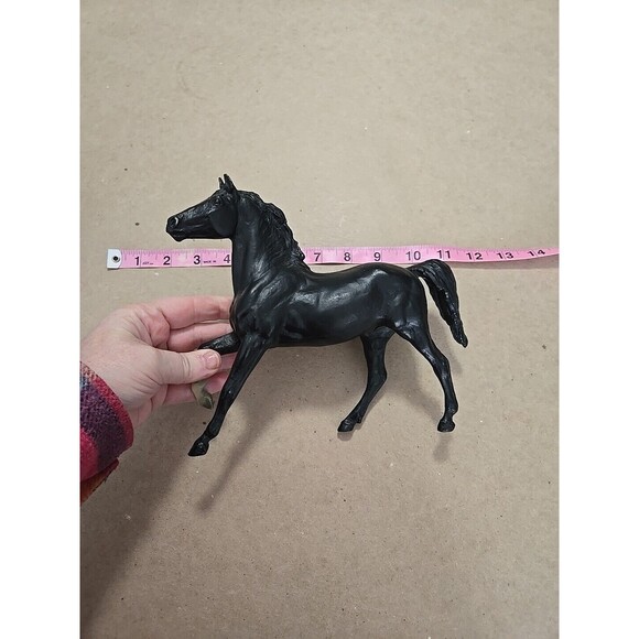 Vintage Breyer Black Horse Figurine Plastic Toy Stallion Statue Equestrian Decor - Picture 4 of 10